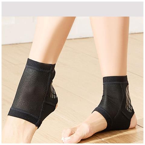 2 Pezzi Supporto Caviglia Nero Professionale M - Foto 2