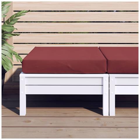 Cuscino Per Pallet Rosso Vino Mélange 60x60x10 Cm In Tessuto - Foto 3