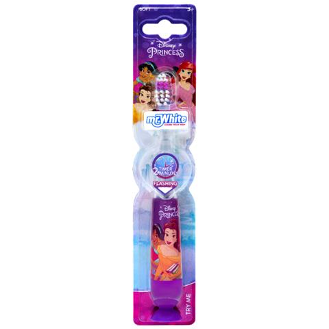 Spazzolino Illuminato Per Bambini Disney Princess Con Ventosa, Multicolore - Foto 2