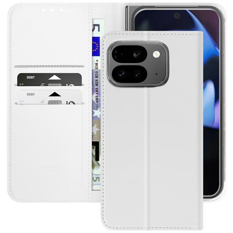 Custodia A Libro Per Google Pixel 9 Pro Fold Blocco Rfid, Bianco - Foto 1