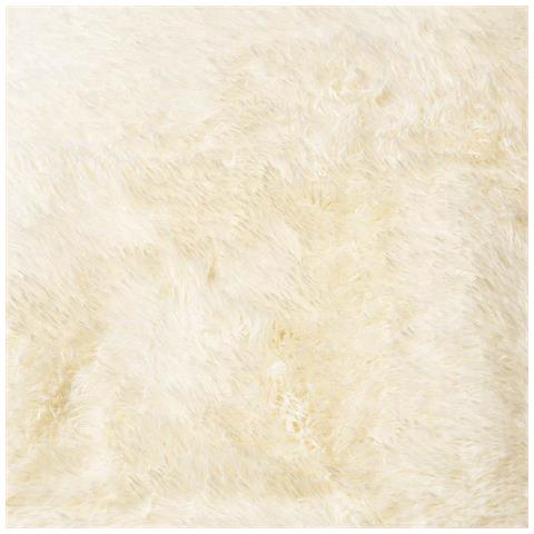 Tappeto Shaggy a Pelo Lungo NAVARRA Crema 120x120 cm poliestere - Foto 2
