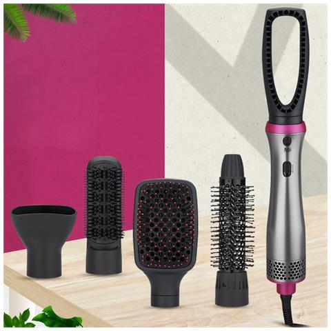 Asciugacapelli 3 In 1 By-812. Aria E Calore A 2 Intensità. 4 Pettini Per Creare Stili. 600w. - Foto 5