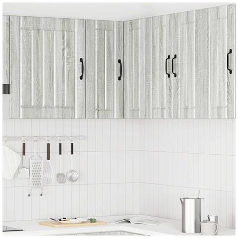 Pensile Da Cucina Ad Angolo Lucca Grigio Sonoma In Truciolato - Foto 3