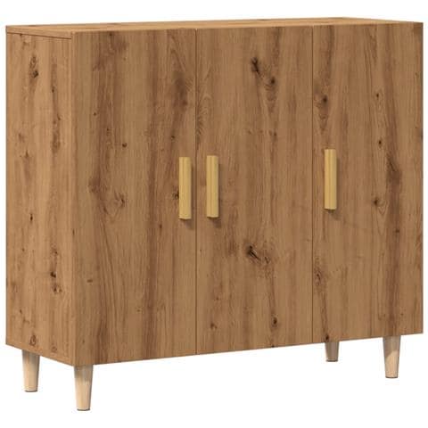 Credenza Rovere Artigianale 90x34x80 Cm In Legno Multistrato - Foto 2