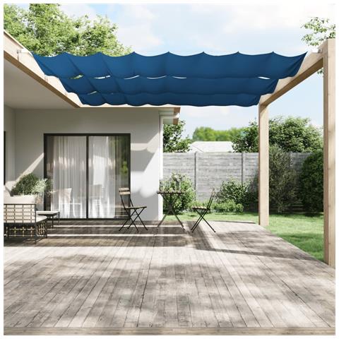 Paravento Verticale Blu 140x800 Cm In Tessuto Oxford - Foto 6