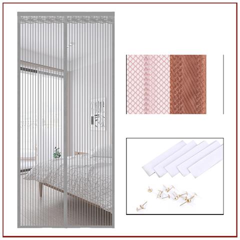 Tenda Zanzariera Magnetica Per Porta, Grigia, 85x200cm - Foto 2