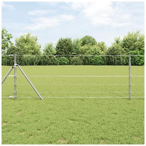 Recinzione da Campo 0.8x100 m Acciaio Zincato - Foto 2