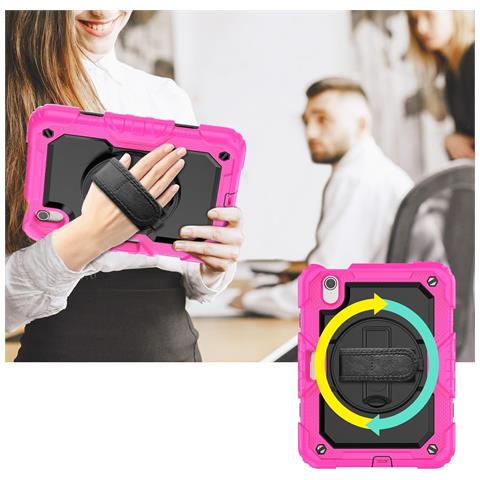 Custodia Per Ipad Mini 6 8.3"" Con Supporto E Tracolla Rosa - Foto 2