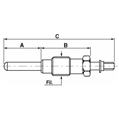 Candeletta Preriscaldamento 24v Compatibile Fiat 4122453 - Foto 2
