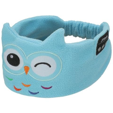Fascia Bluetooth Con Design Gufo Blu - Cuffie Wireless Per Dormire Con Lunga Durata Della Batteria Blue - Foto 1