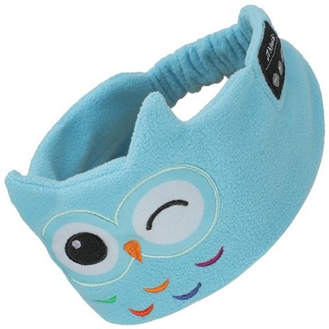 Fascia Bluetooth Con Design Gufo Blu - Cuffie Wireless Per Dormire Con Lunga Durata Della Batteria Blue - Foto 2