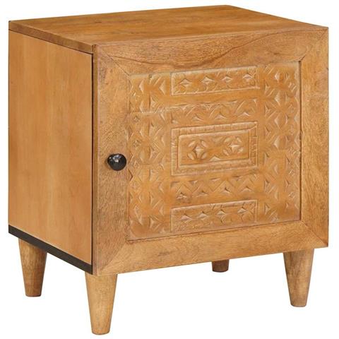 Comodino 2 pcs Marrone chiaro 40 x 33 x 46 cm - Foto 2