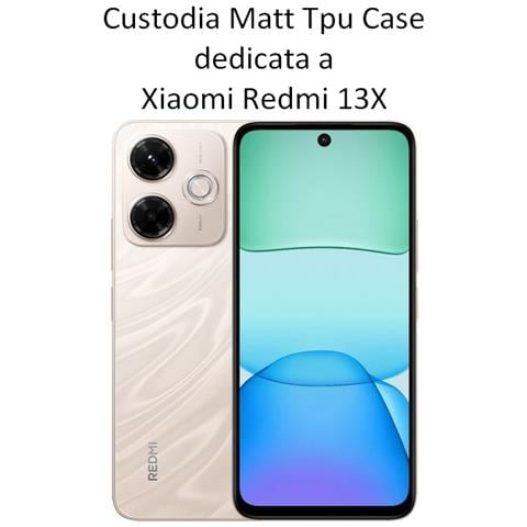 Custodia Tpu Silicone Cover Case Per Xiaomi Redmi 13x Black - Foto 2