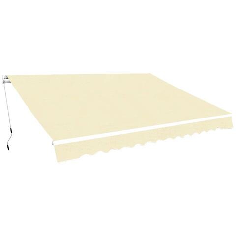 Tenda Da Sole Pieghevole Manuale 400 Cm Crema - Foto 2