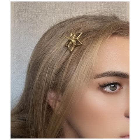 Forcina Per Capelli Blom Irregolare In Ottone Placcato Oro - Foto 2