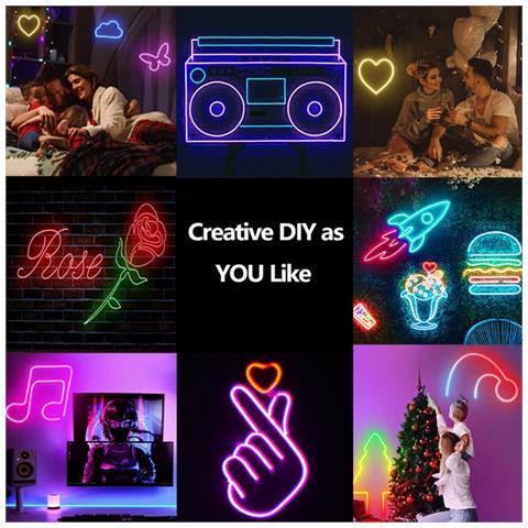 Striscia Led Neon Rgb 10m - Modalità Doppia Con Telecomando 24 Tasti - Kit Illuminazione Led Impermeabile Ip67 - Foto 4