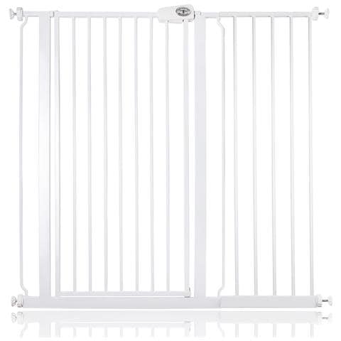 Bettacare Cancelletto Child & Pet Per Bambini E Animali, 107.4cm - 115cm, Bianco, Cancelletto Extra Alto Con Un'altezza Di 104cm - Foto 1