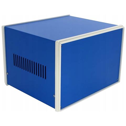 Custodia In Metallo Blu Per Strumenti - Alta Qualità, 120x320x268 Mm | Progetti Elettronici, Scatole Di Distribuzione, Protezione - Foto 2