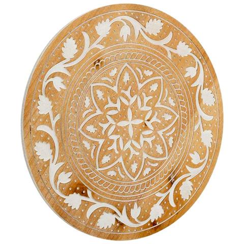 Pannello Legno Intagliato Marrone 40x0.6x40h Cm - Foto 1