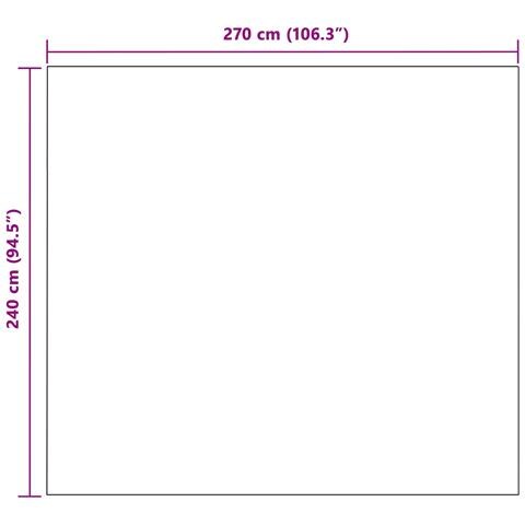 Coperta Blu navy 270 x 240 cm Panno - Foto 9