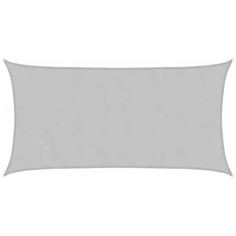 Vela Parasole Grigio Chiaro 3,5x2 m 100% Poliestere Oxford - Foto 1