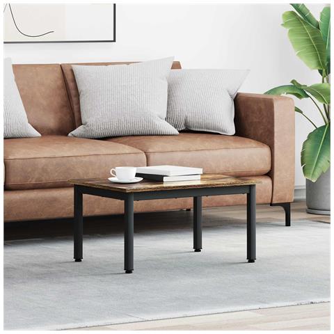 Tavolino da salotto Quercia Fumosa 70 x 50 x 36 cm - Foto 2