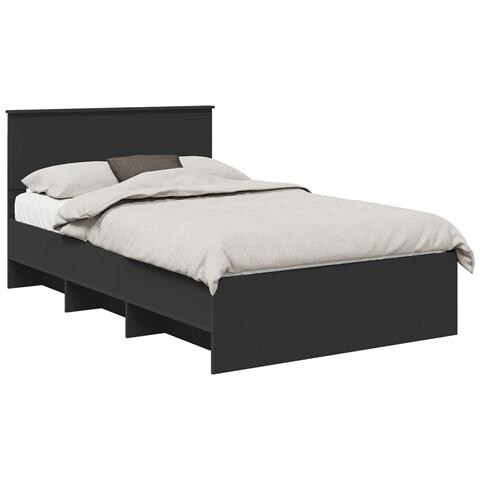Struttura del letto Nero 120 x 123 cm Legno multistrato - Foto 1