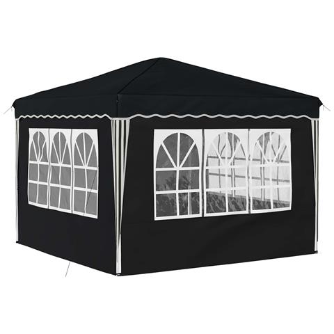 Tenda per feste a pop-up 288 x 288 x 245 cm Antracite - Foto 9