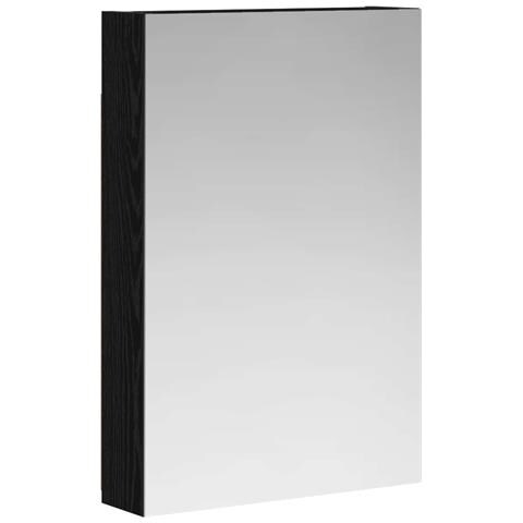 Mobiletto per specchio da bagno Rovere Nero 40 x 10,5 x 60,5 cm - Foto 1