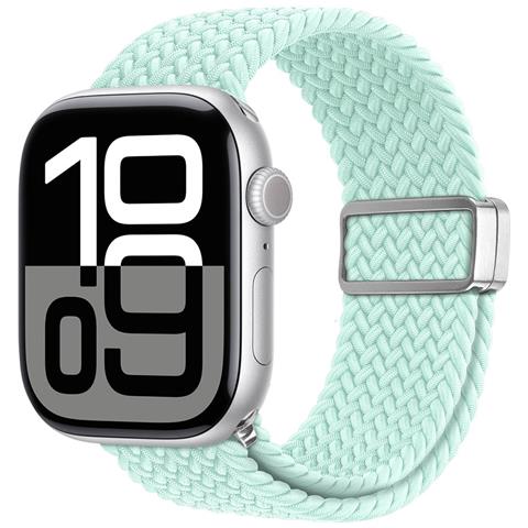 Cinturino Orologio per Apple Watch Series 11 10 42mm - Nylon, Verde - Foto 4