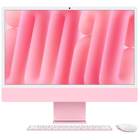 iMac M M4 59,7 cm (23.5") 4480 x 2520 Pixel PC All-in-one 16 GB 256 GB SSD macOS Sequoia Wi-Fi 6E (802.11ax) Rosa - Foto 1