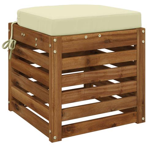 Cuscino per sedile a 1 pezzo SOEST 100% Poliestere Crema - Foto 2