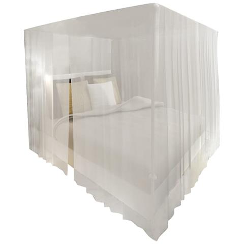 Set zanzariere quadrate per letto con aperture 2 pezzi - Foto 1