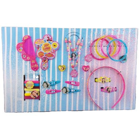 Accessori Soy Luna Capelli E Corpo Disney 25 Pezzi Cm. 41x26x4 - Wdsl019 - Foto 2