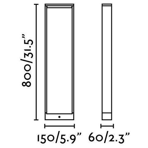 Faro 74452 - Alp Led Lampada Paletti Grigio Scuro H 80cm - Foto 10