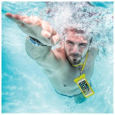 Custodia Impermeabile SplashBag per Smartphone da 6.2'' Colore Giallo - Foto 2