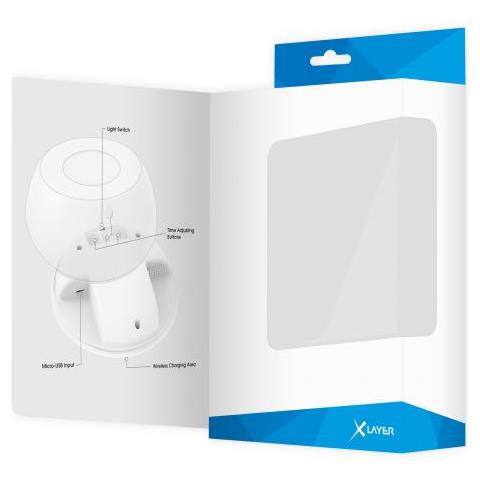 215764 Sveglia Digital Alarm Clock White - Foto 6