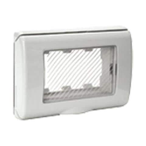Placca Autoportante Ip55 Con Membrana 3 Moduli Ral7035 45sp43n - Foto 1