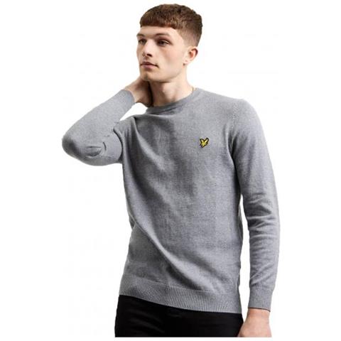 Lyle&scott Crew Neck Cotton Merino Jumper Pullover Uomo Taglia M - Foto 1