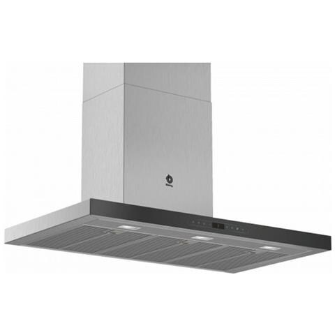 Cappa 3BC998HNC a Parete da 90 cm Aspirante e Filtrante Colore Inox - Foto 1