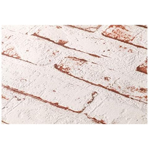 907813 - Carta Da Parati New England In Simil Pietra, Colore: Beige / marrone / rosso - Foto 3