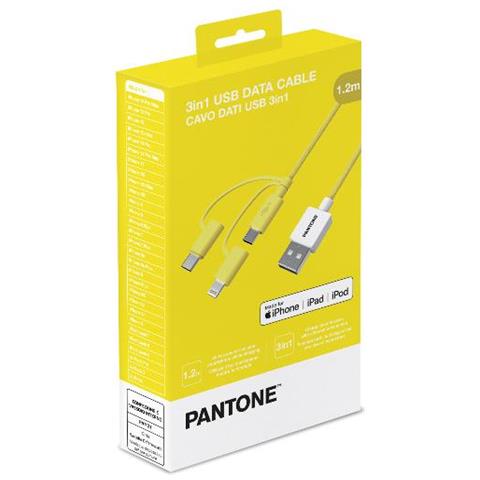 3in1 Cable Yellow1 1 2 Mt - Foto 2