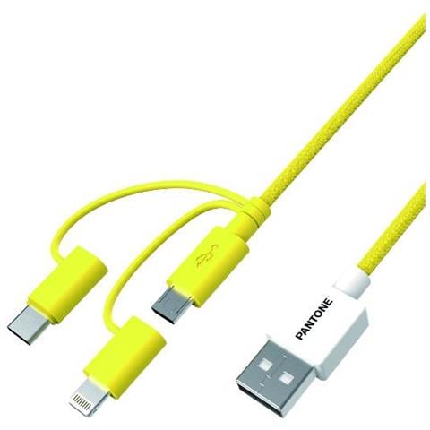 3in1 Cable Yellow1 1 2 Mt - Foto 1