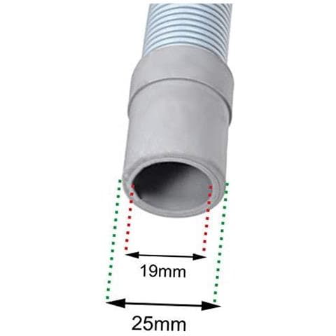 Universale Tubo Di Scarico Con Angolo Retto Fine Per Lavatrici (2.5m 19mm 21mm)  - Foto 2