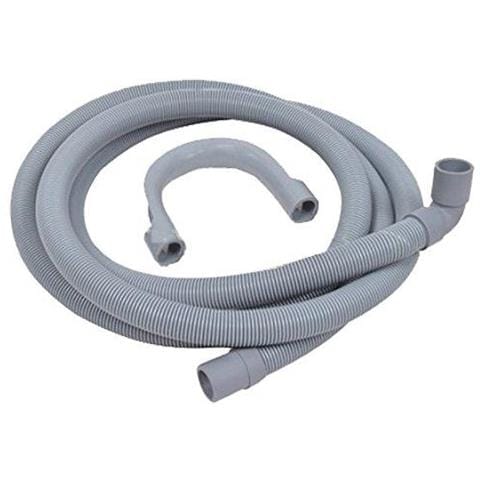 Universale Tubo Di Scarico Con Angolo Retto Fine Per Lavatrici (2.5m 19mm 21mm)  - Foto 1
