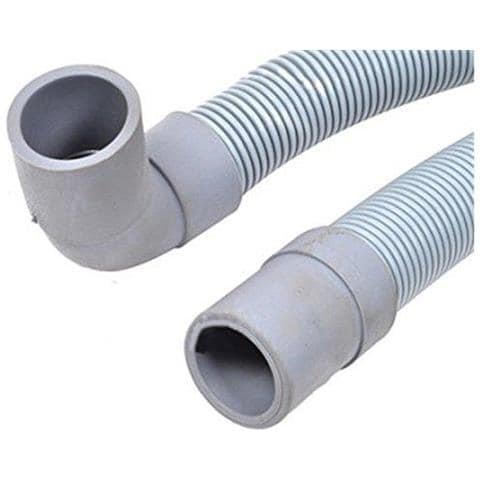 Universale Tubo Di Scarico Con Angolo Retto Fine Per Lavatrici (2.5m 19mm 21mm)  - Foto 4