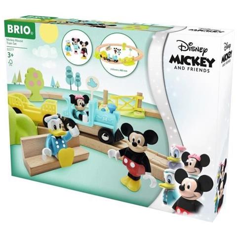 Disney Circuit Mickey Mouse - Set Completo 18 Pezzi - Circuito Trenino In Legno - Ravensburger - Da 3 Anni - 32277 - Foto 1