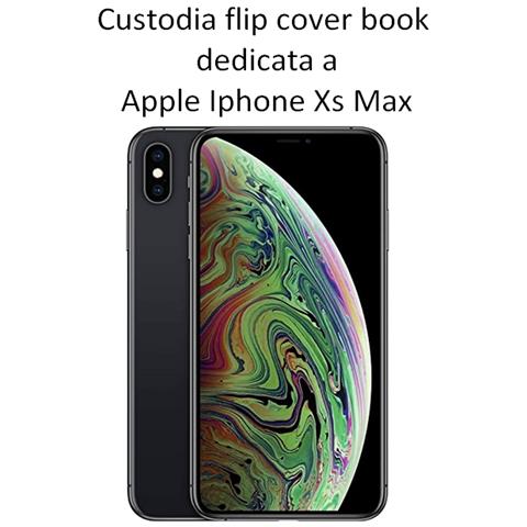 Maxy Custodia Book Orizzontale Silicone Case Per Apple Iphone Xs Max Black-pink - Foto 2