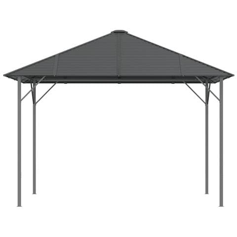 Gazebo con Tetto 3x3 m Antracite - Foto 4