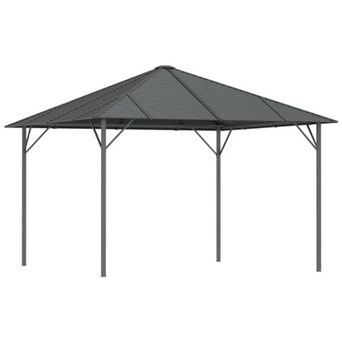 Gazebo con Tetto 3x3 m Antracite - Foto 1